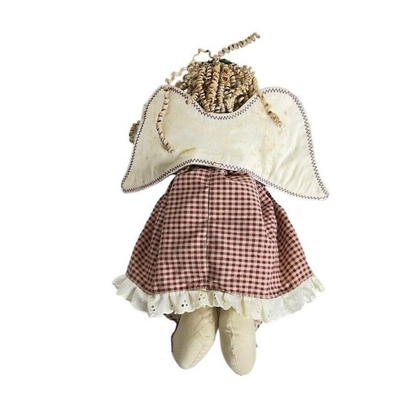 Quilted Treasures Angel Doll Christmas 16" Moveable Patchwork Music Light Works - Picture 13 of 15